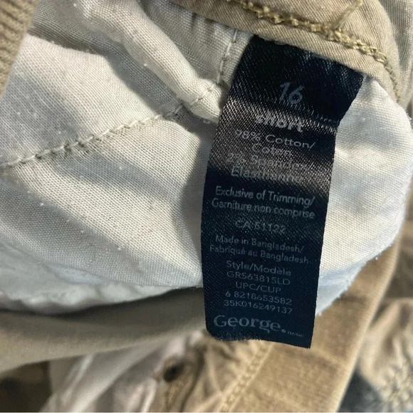 George - Khaki Shorts  - Size 16 - Picture 4 of 5